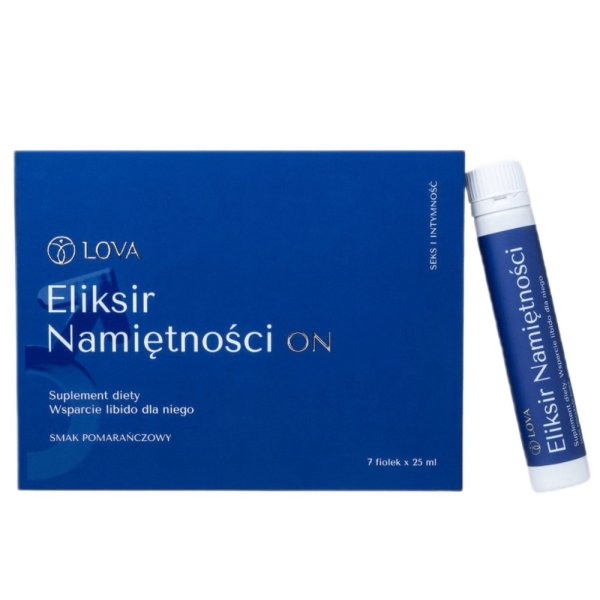 LOVA Eliksir Namiętności On suplement diety Truskawka 7x25ml
