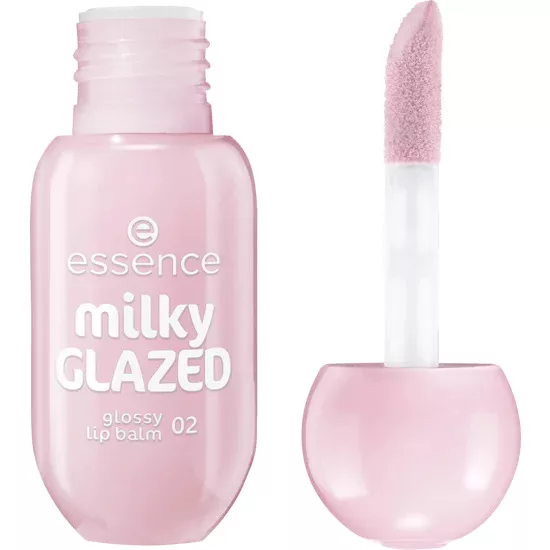 Essence milky Glazed, lśniący balsam do ust, 02, 4ml