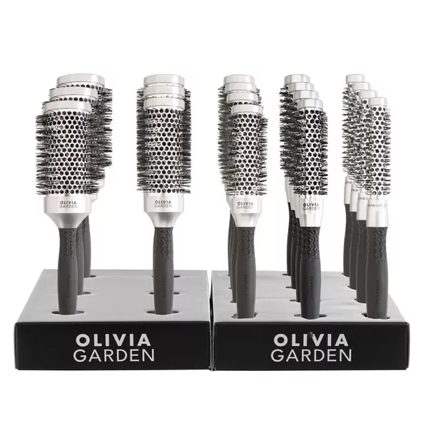 Olivia Garden Essential Classic, display szczotek, 18 szt.
