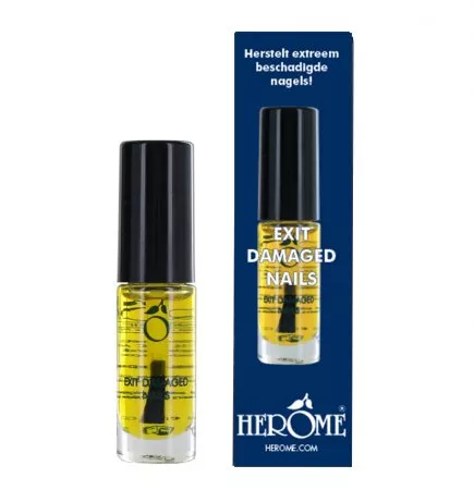 Herome Exit Damaged Nails, kuracja do zniszczonych paznokci po tipsach, 7ml