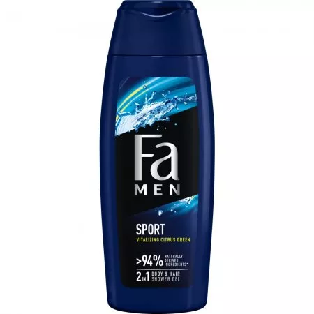 Fa Men Sport żel pod prysznic 2w1 o zapachu zielonych cytrusów 250ml