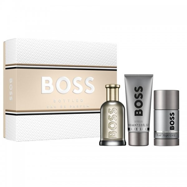 Hugo Boss Boss Bottled zestaw woda perfumowana spray 100ml + żel pod prysznic 100ml + dezodorant sztyft 75ml (M)