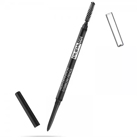 PUPA BrowMania, High Definition Eyebrow Pencil, precyzyjna kredka do brwi, 1,08g, 004 Extra Dark