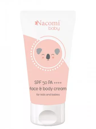 Nacomi Baby, fotostabilny krem do twarzy dla dzieci z filtrem SPF 50, 50ml