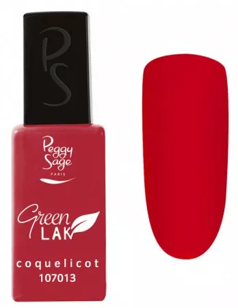 Peggy Sage Green Lak, lakier do paznokci utwardzany lampą UV/LED, coquelicot, 10ml