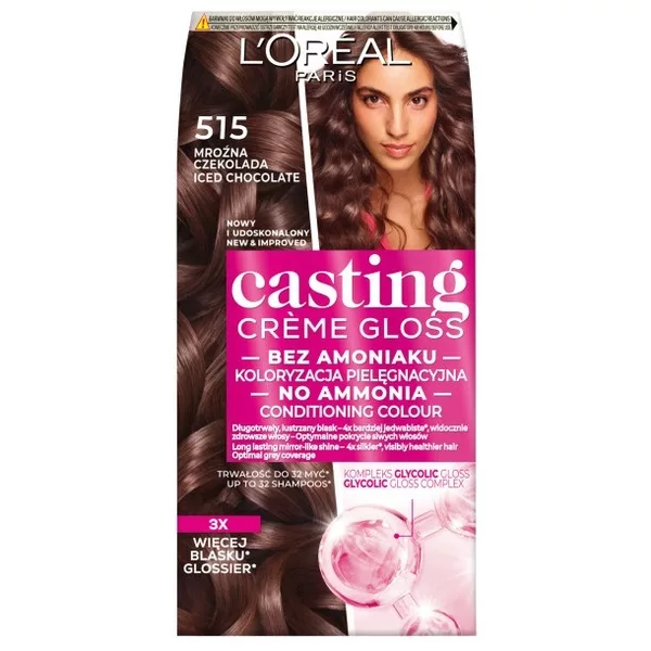 L'Oreal Paris Casting Crème Gloss Farba do włosów 515 Mroźna czekolada