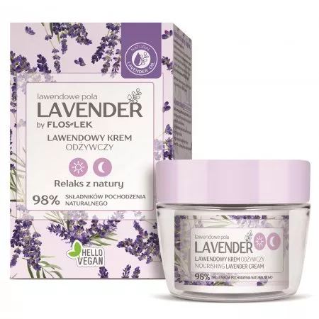 FlosLek Lavender lawendowy krem odżywczy na dzień i na noc 50ml