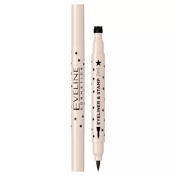 Eveline Cosmetics Eyeliner &amp; Stamp 2in1 eyeliner ze stemplem 02 Gwiazda