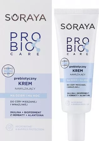 Soraya Probio Care, prebiotyczny krem do cery mieszanej i wrażliwej, 50ml