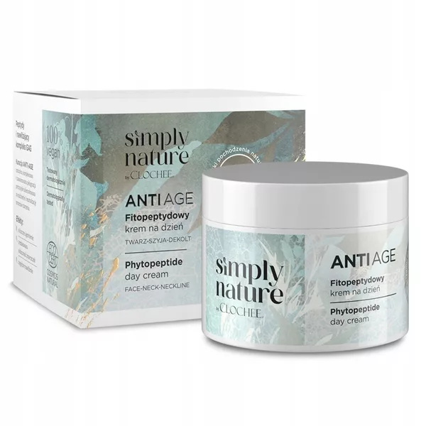 Clochee Simply Nature, fitopeptydowy krem na dzień, 50ml