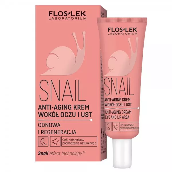 Floslek Snail anti-aging krem wokół oczu i ust 30ml