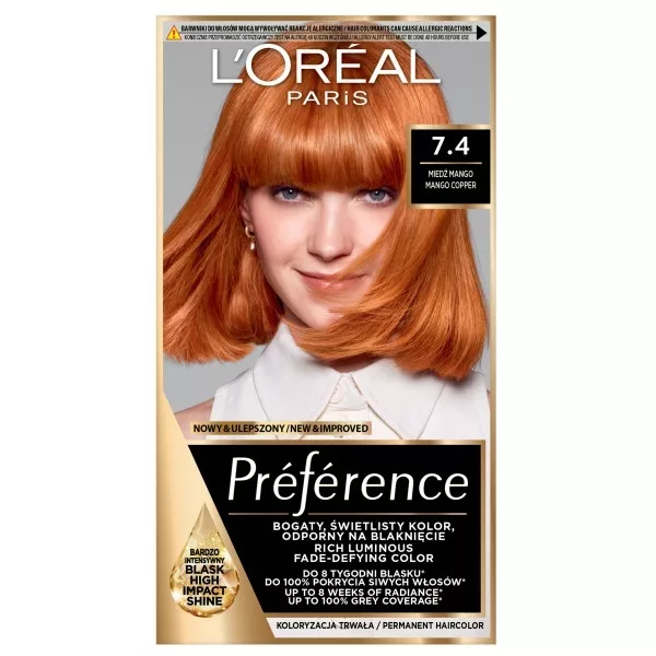 L'Oreal Paris Preference Farba do włosów 74 Mango