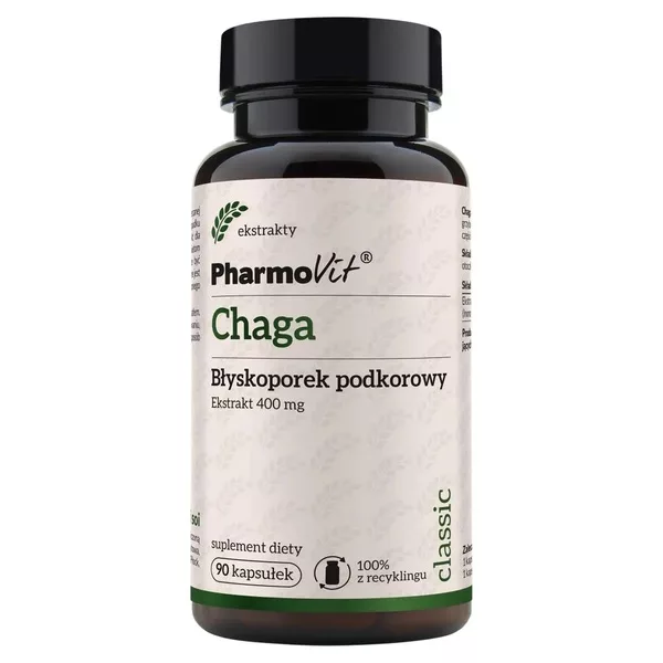 Pharmovit Chaga 400 mg suplement diety 90 kapsułek