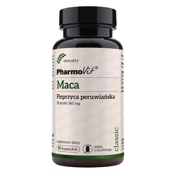 Pharmovit Maca Pieprzyca peruwiańska 360 mg suplement diety 90 kapsułek