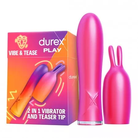 Durex Play Vibe &amp; Tease 2in1 wibrator ze stymulującą końcówką