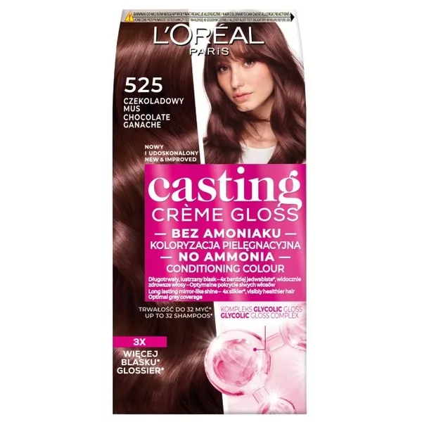 L'Oreal Paris Casting Crème Gloss Farba do włosów 525 Czekoladowy mus