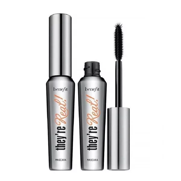 Benefit Lashes With Altitude Travel Set zestaw wydłużający tusz do rzęs Black 2x8,5g