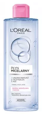 L'Oreal Paris Płyn Micelarny Skóra Wrażliwa i Sucha, 400ml