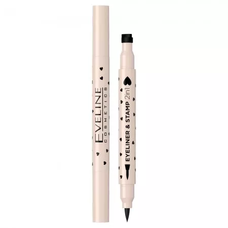 Eveline Cosmetics Eyeliner &amp; Stamp 2in1 eyeliner ze stemplem 01 Serce