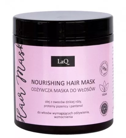 LaQ Kocica Piwonia, odżywcza maska do włosów, 250ml