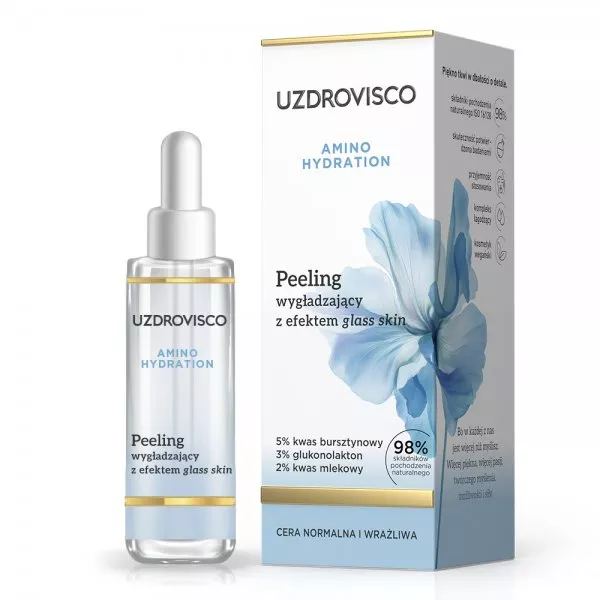 Uzdrovisco Amino Hydration peeling wygładzający z efektem glass skin 30ml