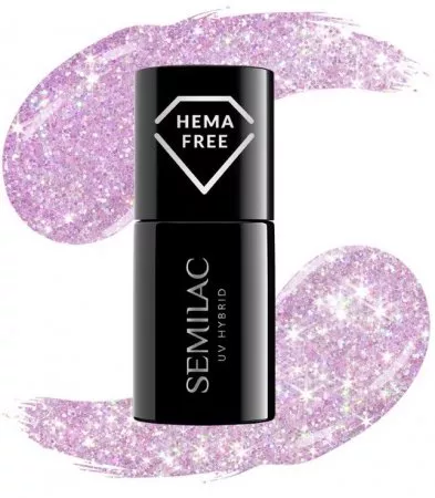 Semilac Seaqueen, lakier hybrydowy z efektem sunflash, 242, 7ml