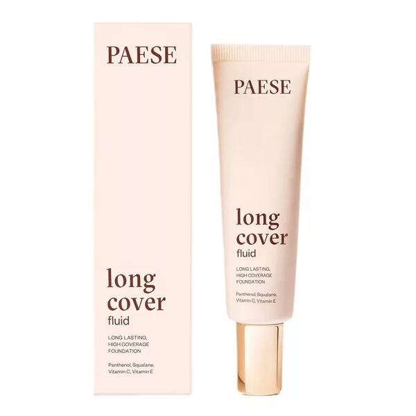 Paese Long Cover Fluid kryjący podkład do twarzy 01 Light Beige 30ml