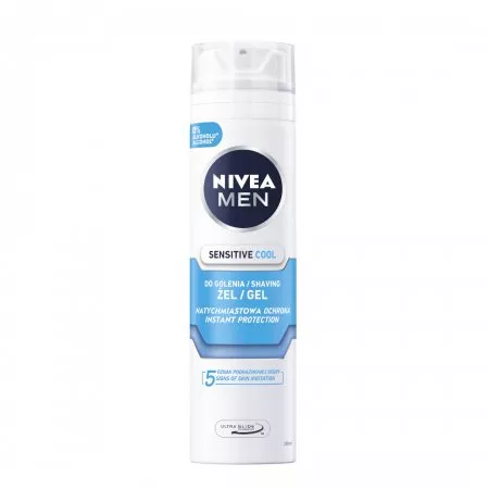 Nivea Men Sensitive Cool chłodzący żel do golenia 200ml