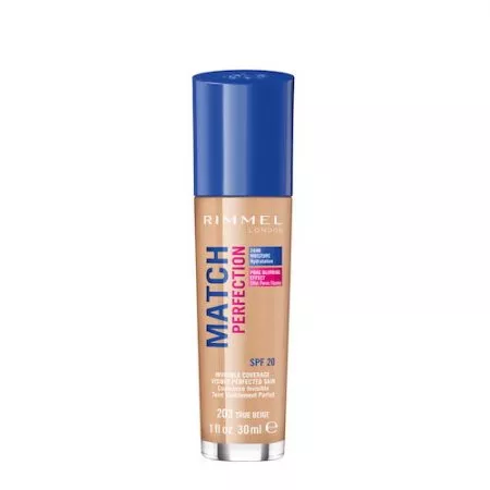 Rimmel Match Perfection Foundation podkład dopasowujący się do cery 203 True Beige SPF20 30ml
