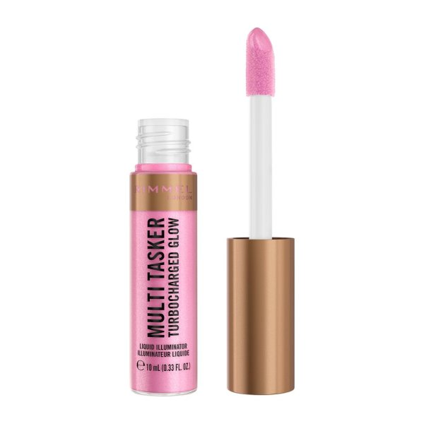 Rimmel Multi Tasker Turbocharged Glow rozświetlający róż w płynie 001 Not a Basic B 10ml