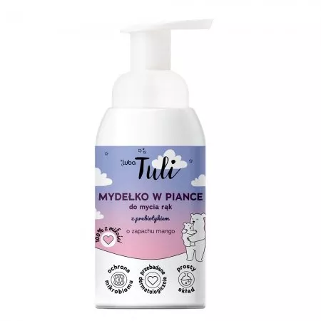 Luba Tuli mydełko w piance do mycia rąk z prebiotykiem, dla dzieci, 250ml