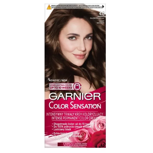 Garnier Color Sensation Krem koloryzujący 4.0 Głęboki brąz