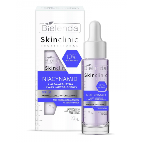 Bielenda Skin Clinic Professional, niacynamid, serum normalizująco-wygładzające, 30ml