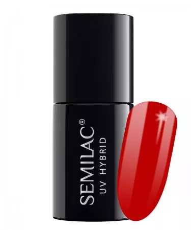 Semilac, lakier hybrydowy, 7ml, 063 Legendary Red