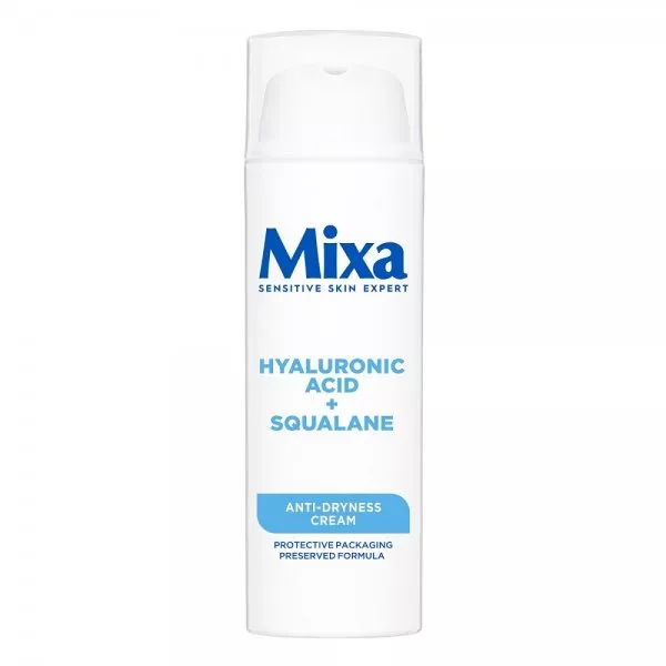 Mixa Krem nawilżający do twarzy przeciw przesuszeniom Kwas hialuronowy + Skwalan 50ml