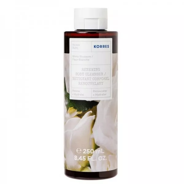 Korres White Blossom, odświeżający żel po prysznic do mycia ciała, 250ml