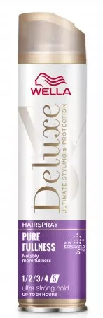 Wella Deluxe Pure Fullness, ultra mocny lakier do włosów cienkich i delikatnych, 250ml
