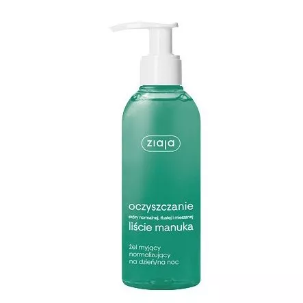 Ziaja Liście Manuka, oczyszczanie, żel myjący normalizujący, 200ml