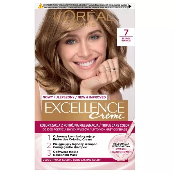 L'Oreal Paris Excellence Creme Farba do włosów 7 Blond