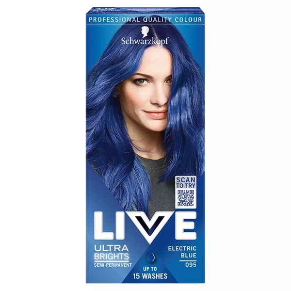 Schwarzkopf Live Ultra Brights or Pastel farba do włosów 095 Elektryczny Błękit
