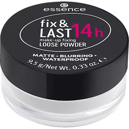 Essence fix&last 14h make-up fixing loose powder, puder sypki utrwalający makijaż, 9.5g