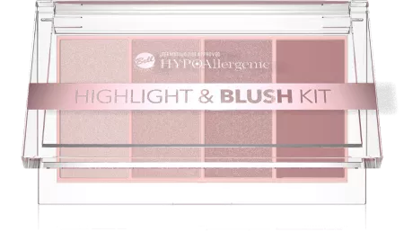 Bell HYPO Highlight&Blush Kit 01, zestaw rozświetlaczy i różu, 20g