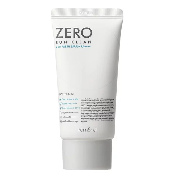 Rom&nd Zero Sun Clean krem przeciwsłoneczny do twarzy SPF50+ PA++++ 01 Fresh 50ml