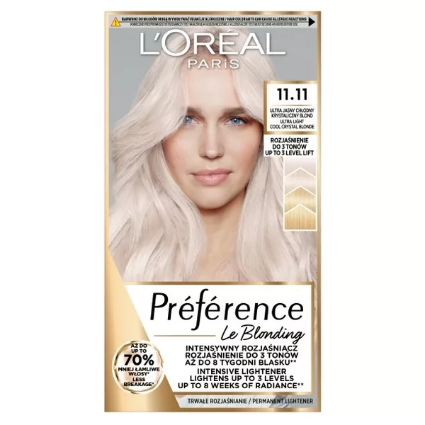 L'Oreal Paris Les Blondissimes Preference Farba do włosów 11.11 Ultra-Light