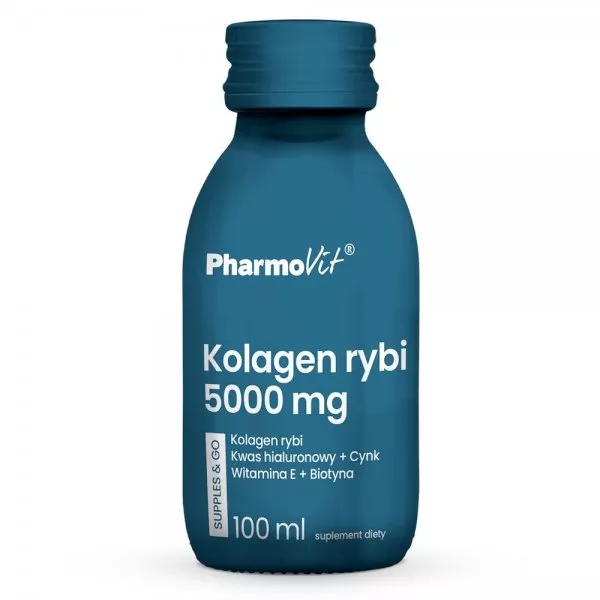Pharmovit Kolagen rybi 5000mg Supples & Go suplement diety w płynie 100ml