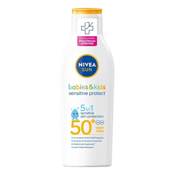 Nivea Babies & Kids Sensitive Protect balsam do opalania dla dzieci SPF50+ 200ml