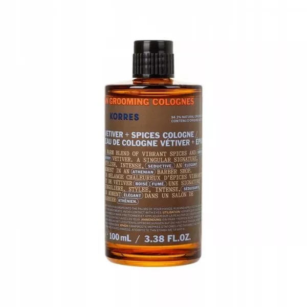 Korres Achillea Men Vetiver + Spices Cologne, woda kolońska, 100ml