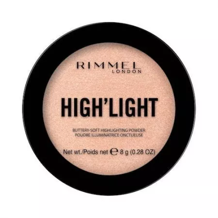 Rimmel High'light Buttery-Soft Highlighting Powder rozświetlacz do twarzy 002 Candlelit 8g