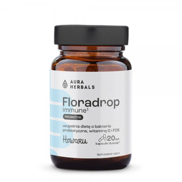 Aura Herbals Floradrop immune¹ probiotyk suplement diety 20 kapsułek
