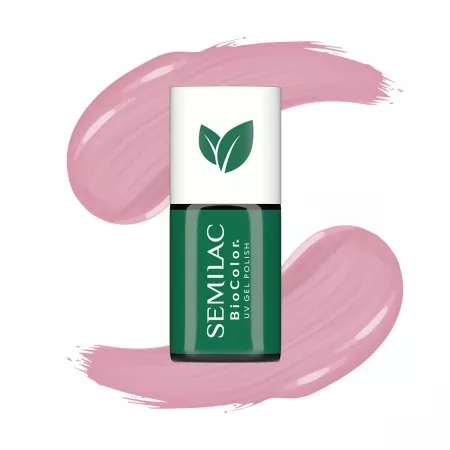 Semilac Bio Color, 713 Pink Wildflowers, lakier hybrydowy, 7ml